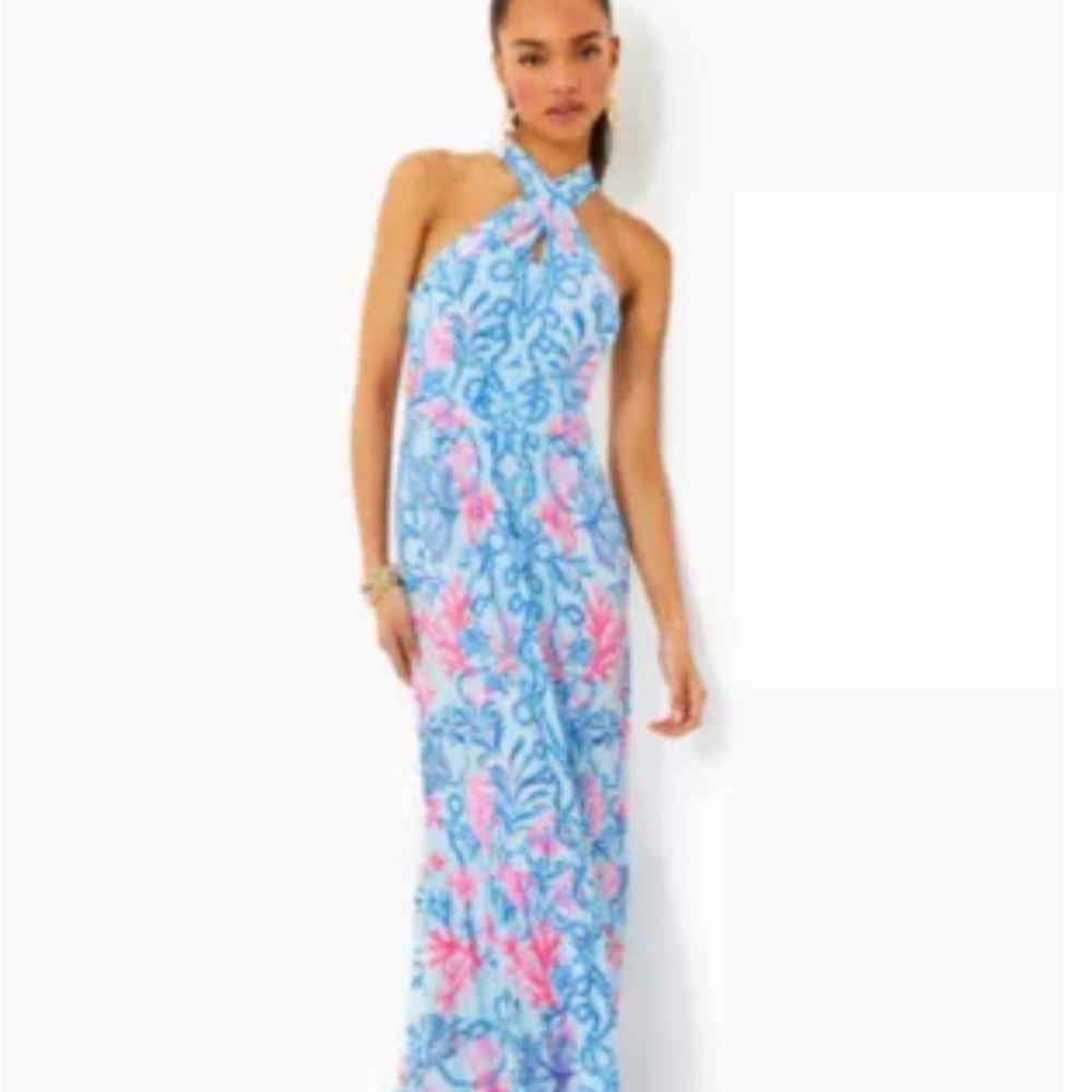 Lilly Pulitzer Montecito Halter Maxi Dress